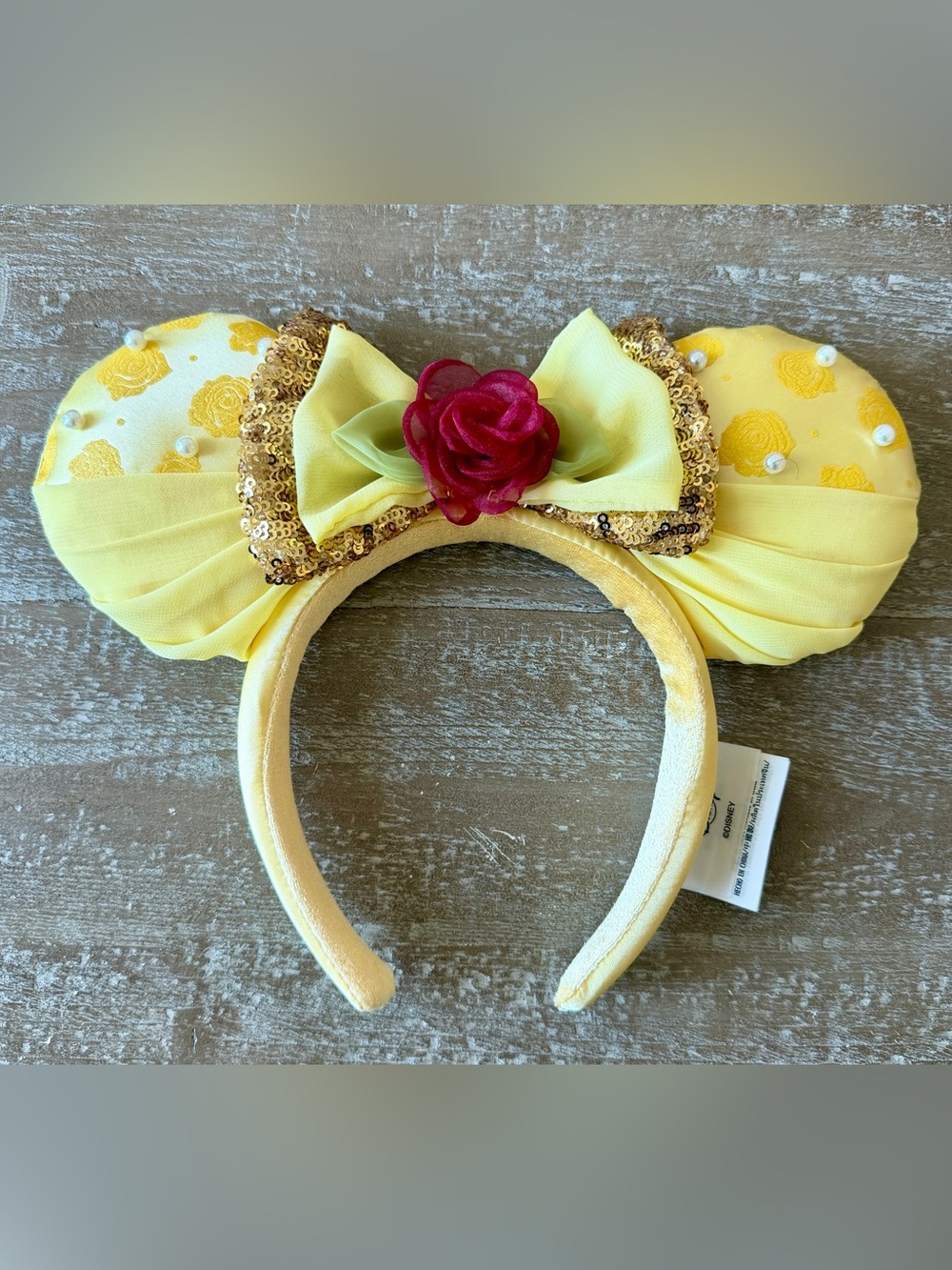Disney Princess Belle Beauty and the beast minnie ears headband